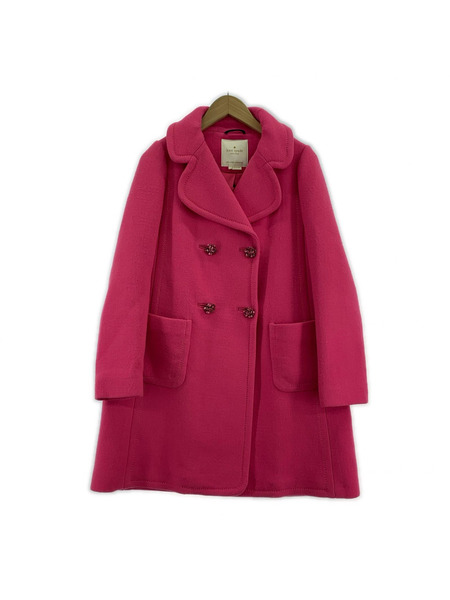 kate spade new york ソノ他 Double-Breasted Coat O PNK
