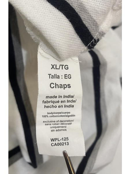 CHAPS RALPH LAUREN ポロシャツ (XL) ボーダー[値下]