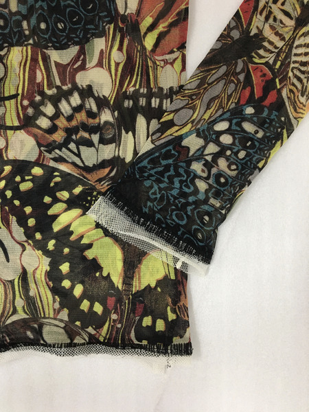 JEAN-PAUL GAULTIER HOMME バタフライ/蝶柄 パワーネット メッシュカットソー(48)[値下]