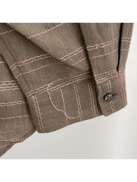 amachi. 長袖シャツ Field Work Shirts 刺繍シャツ 5