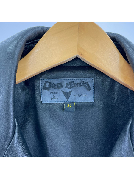 レザージャケット BLACK MARKET ライダース BLK 32