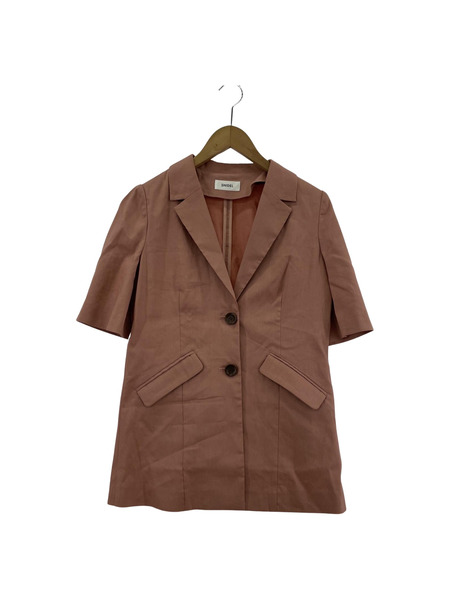 SNIDEL ハーフスリーブリネンジャケット/ピンク[値下]