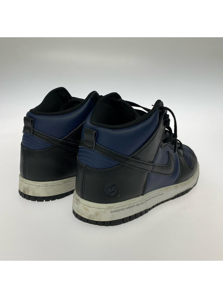 NIKE スニーカー Fragment Dunk High NAVY 26.0cm