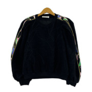 LEONARD ニット・セーター パフスリーブ ジャガード 36 黒