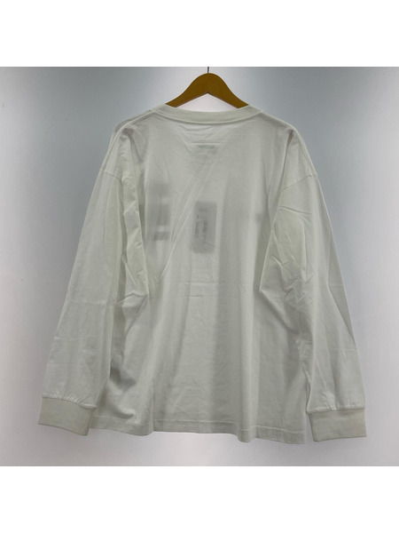 MM6 26SS Label Patch L/S T-shirt M ホワイト SH0NH0023