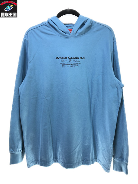 Supreme 20AW Best Of The Best Hooded L/S Top M/ブルー/青/シュプリーム/メンズ/トップス/カットソー