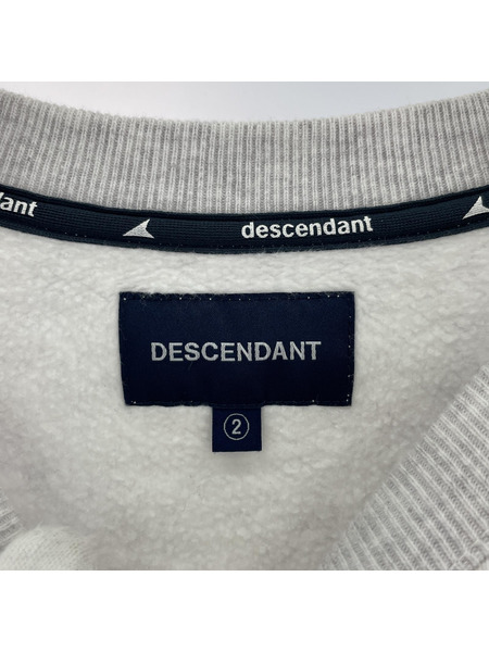 DESCENDANT TEAM CREW NECK SWEATSHIRT グレー 2[値下]