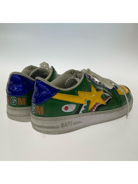 A BATHING APE スニーカー bape sta エナメルマルチカラー 28.0cm