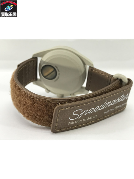 オメガ×スウォッチ/ミッショントゥサターン/SO33T100  メンズQZ