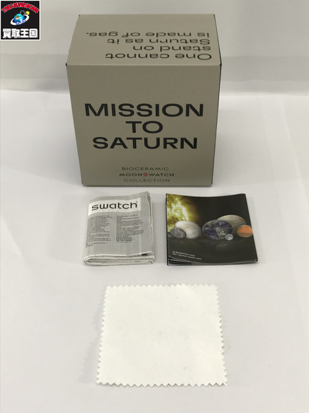 オメガ×スウォッチ/ミッショントゥサターン/SO33T100  メンズQZ