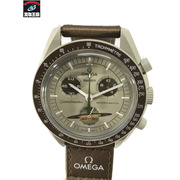 オメガ×スウォッチ/ミッショントゥサターン/SO33T100  メンズQZ
