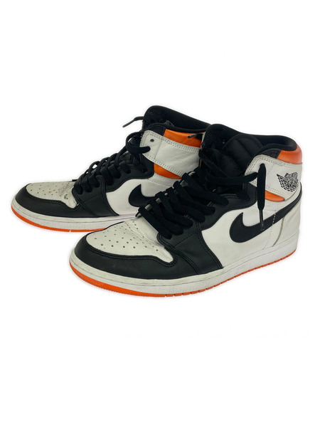 NIKE スニーカー 555088-180/AIR JORDAN1/白黒オレンジ