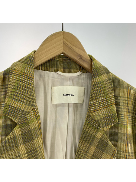 TODAYFUL ジャケット Check Over Jacket