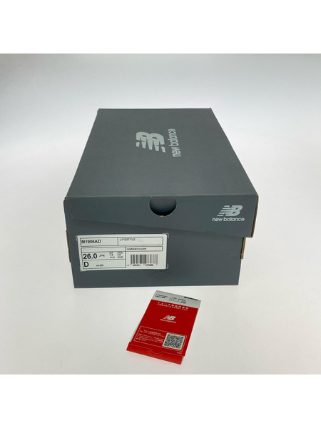 NEW BALANCE スニーカー M1906AD Refined Future 26.0cm シルバー グレー 白