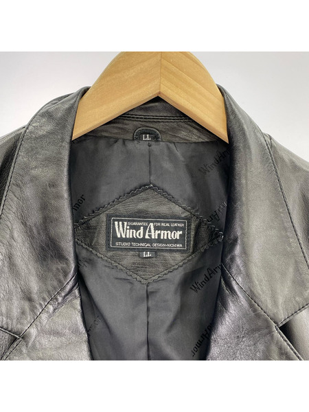 ジャケット Wind Armor シープレザー コート LL