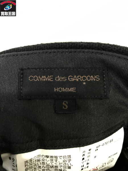 COMME des GARCONS 2タックバルーンパンツ S/コムデギャルソン/黒/ブラック/メンズ/ボトムス