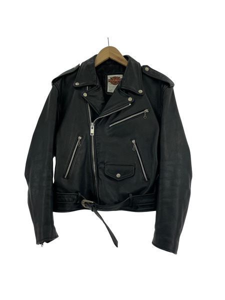 【状態考慮】 ジョージタウン シングルライダースジャケット レザー 牛革 黒 M The DUFFER of ST.GEORGE（ザダファーオブセントジョージ） 革ジャン