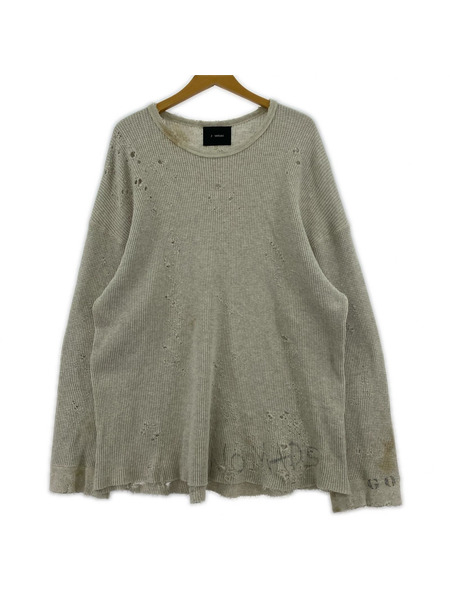 ZAC VARGAS 長袖Tシャツ・カットソー COTTON THERMAL LT