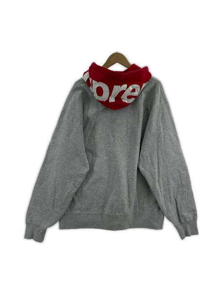 Supreme 21AW Contrast Hooded Sweatshirt L グレー