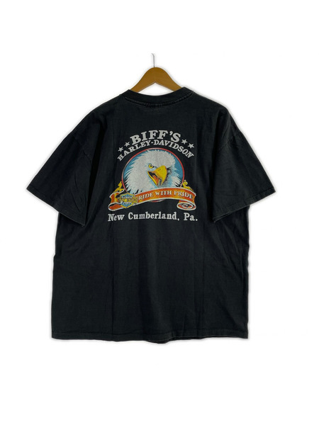 Harley-Davidson 3D EMBLEM PIG シングルステッチ 両面プリント 85年