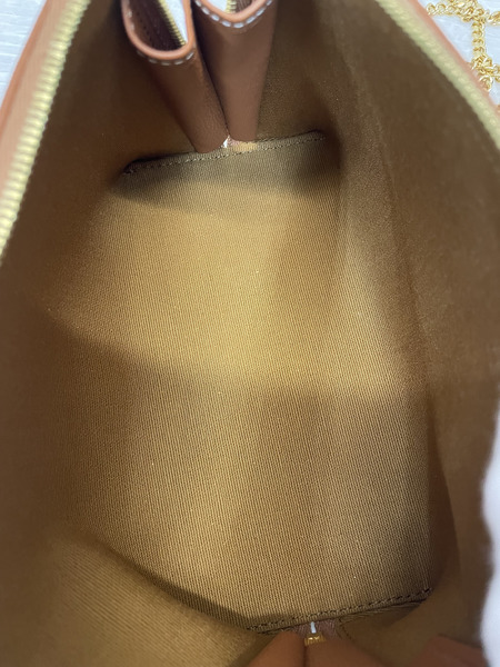 CELINE トリオンフキャンバス チェーンクラッチショルダーバッグ ホワイト[値下]