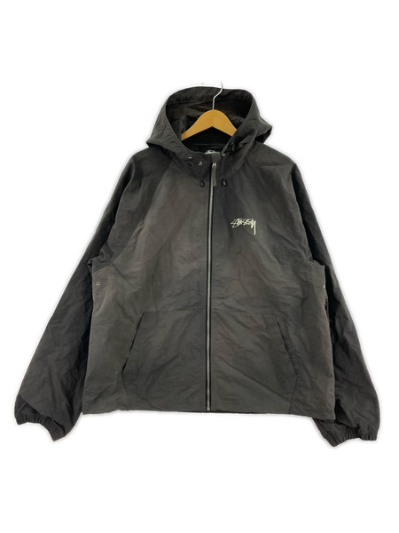 STUSSY ジャケット 24SS Beach Shell Wave Dye/ナイロン/ブラック