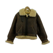 ミリタリージャケット B-3 ムートンジャケット 茶 38-M