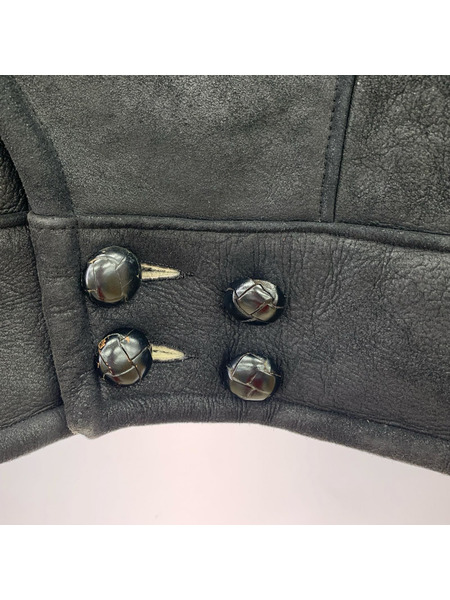 marc buchanan pelle pelle USA製 裏ボアムートンジャケット BLK (40)