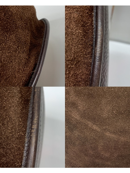 OLD COACH スウェード バケツ型 ショルダーバッグ BRN 9010 本体のみ オールドコーチ スエード トートバッグ