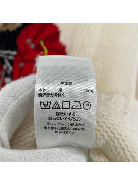 POLO RALPH LAUREN ニット・セーター ポロベア ニットカットソー 白