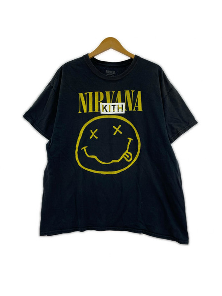 KITH VINTAGE NIRVANA 2026 スマイリーTee XL 黒