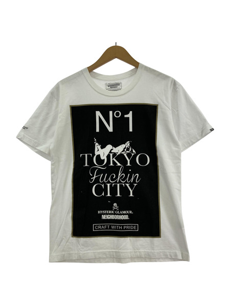 NEIGHBORHOOD 半袖Tシャツ・カットソー HYSTERIC GLAMOUR SSプリントTee 白 (S)