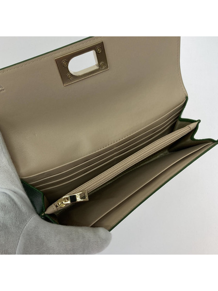 FURLA ソノ他 CONTINENTAL WALLET 緑