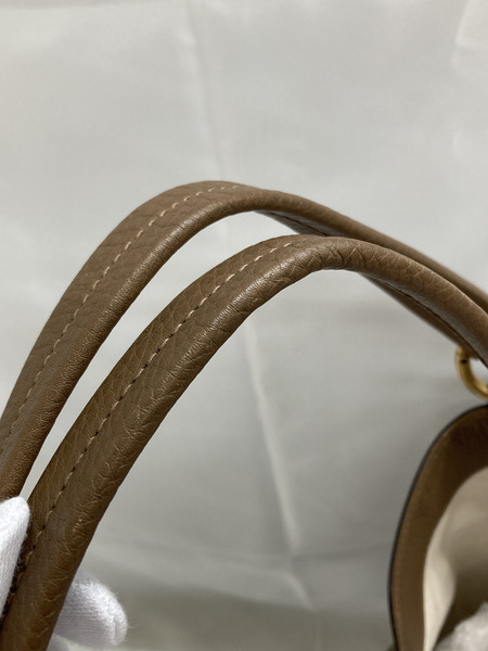 GUCCI レザートートバッグ インターロッキングG