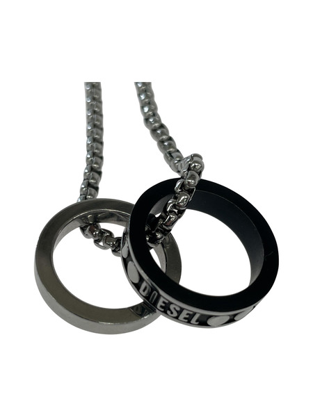 DIESEL ネックレス ダブルリングネックレス DX1168040