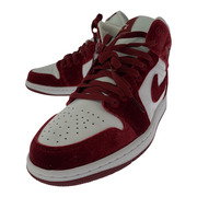 NIKE スニーカー Air Jordan 1 Mid Red Velvet 24.0cm