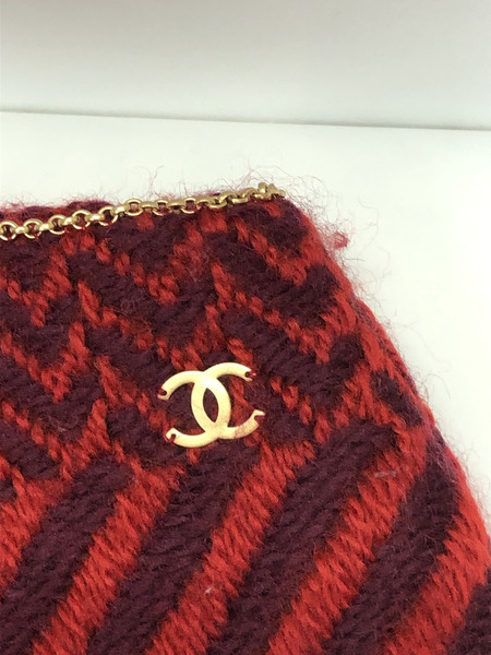 CHANEL　膝丈スカート　赤[値下]