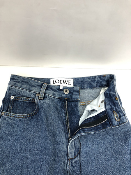 アナグラム刺繍バギーデニムパンツ W32