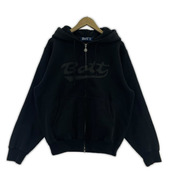 BoTT Washed Script Logo Zip Hoodie ロゴパーカー M 黒