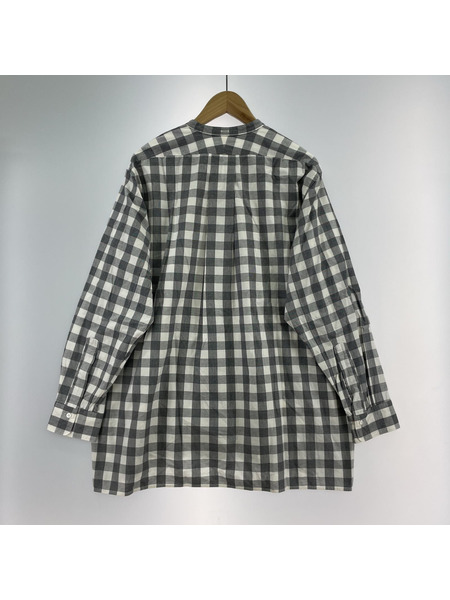 HEUGN 長袖シャツ チェックシャツ 3 グレー