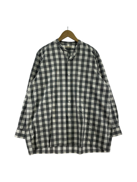 HEUGN 長袖シャツ チェックシャツ 3 グレー