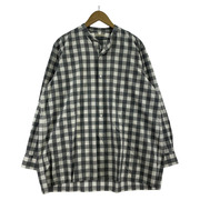 HEUGN 長袖シャツ チェックシャツ 3 グレー