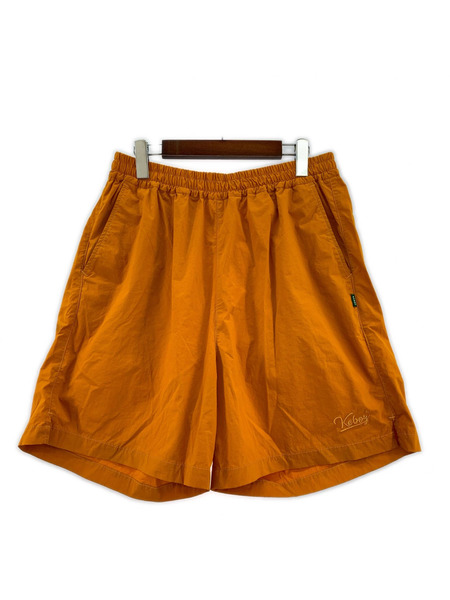 Keboz ショートパンツ ナイロン地 オレンジ (L)
