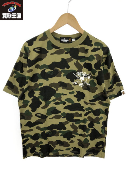 激レアXLサイズ！ BAPE×STUSSYファーストカモTシャツ緑カモ