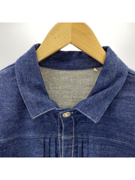 LEVI'S VINTAGE CLOTHING デニムジャケット 879 プリーツブラウス ORGANIC