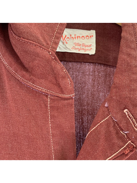 OLD・VINTAGE 長袖シャツ 40s~50s Kohinoor L/S シャツ 茶