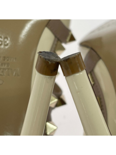 VALENTINO パンプス・ヒール ロックスタッズ レザー ヒール ストラップ パンプス