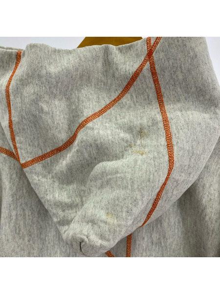 パーカー AACA 90s カレッジロゴ パーカー グレー (XL)