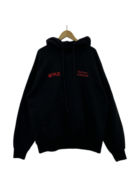 ennoy パーカー NETFLIX POパーカー ブラック XXL