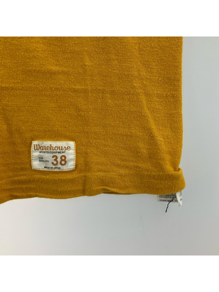 WAREHOUSE 七分丈・ラグランT フットボール 黄(38)